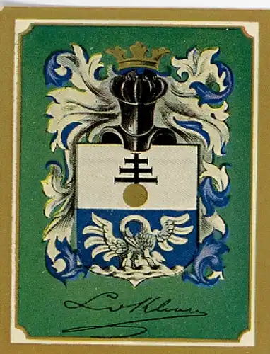 Sammelbild Ruhmreiche Deutsche Wappen Nr. 215, Leo Ritter von Klenze, Architekt