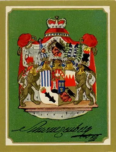 Sammelbild Ruhmreiche Deutsche Wappen Nr. 97, Karl Philipp zu Schwarzenberg, österr. Feldmarschall