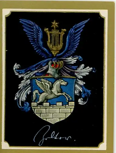 Sammelbild Ruhmreiche Deutsche Wappen Nr. 205, Carl Friedrich Zelter, Komponist