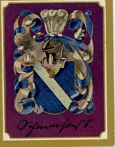 Sammelbild Ruhmreiche Deutsche Wappen Nr. 86, Gerhard Johann David, preußischer General