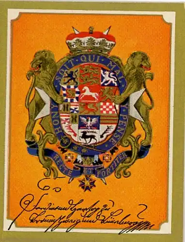 Sammelbild Ruhmreiche Deutsche Wappen Nr. 68, Ferdinand Herzog von Braunschweig, Feldmarschall