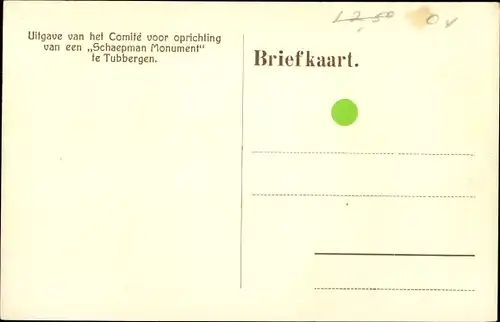 Ak Tubbergen Overijssel, Geboortehuis van Dr. Schaepmann