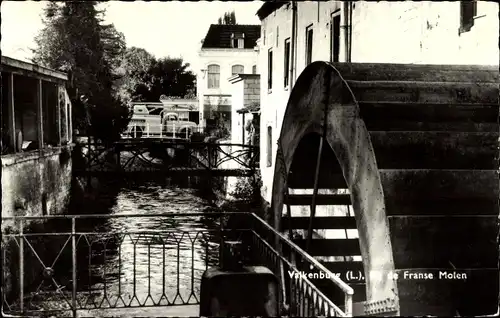 Ak Valkenburg Limburg Niederlande, Bij de Franse Molen, Mühlrad