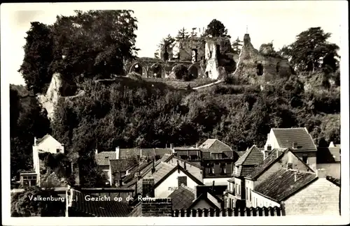 Ak Valkenburg Limburg Niederlande, Gezicht op de Ruine