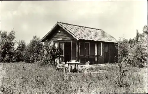 Ak Stramproy Weert Limburg Niederlande, Bungalowpark 't Vosseven, Ferienhaus mit Terrasse