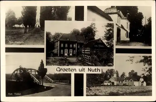 Ak Nuth Limburg Niederlande, Viaduct, Nierhoven, Kathagermolen