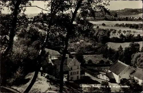 Ak Geulem Houthem Limburg Niederlande, Rotspartij a/d Watermolen