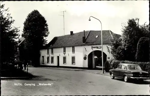 Ak Nuth Limburg Niederlande, Camping Weltevree, Autokennzeichen MR 98 11