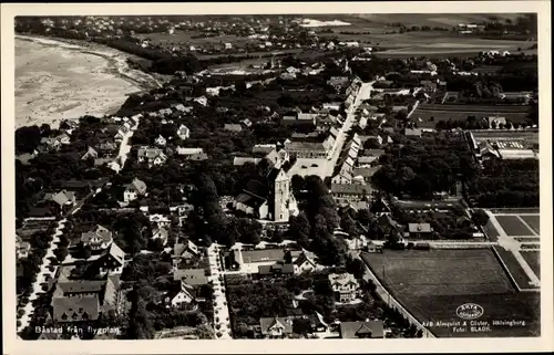 Ak Bastad Schweden, Fliegeraufnahme