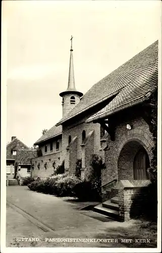 Ak Sittard Limburg Niederlande, Passionistinenklooster met Kerk