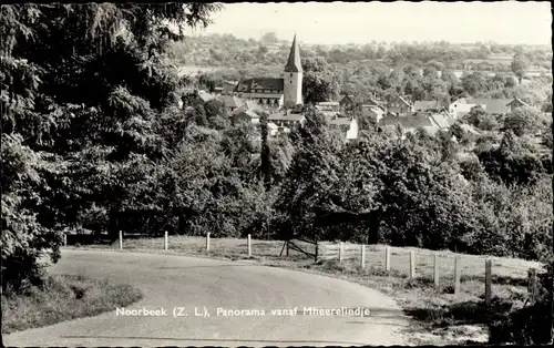 Ak Noorbeek Limburg Niederlande, Panorama vanaf Mheerelindje