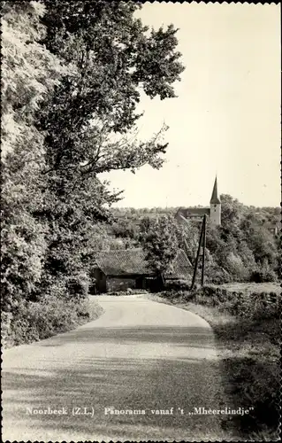 Ak Noorbeek Limburg Niederlande, Panorama vanaf 't Mheerelindje