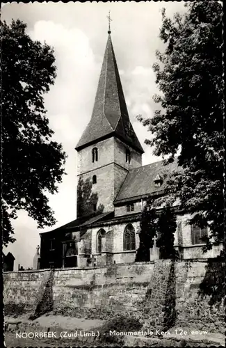 Ak Noorbeek Limburg Niederlande, Monumentale Kerk 12e eeuw