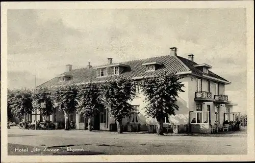 Ak Elspeet Gelderland, Hotel De Zwaan