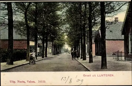 Ak Lunteren Ede Gelderland, Dorfstraße, Kinder