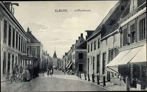 Ak Elburg Gelderland, Jufferstraat