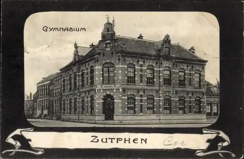 Ak Zutphen Gelderland, Gymnasium