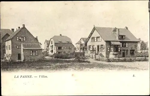 Ak La Panne De Panne Westflandern, Villas