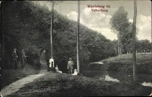 Ak Valkenburg Limburg Niederlande, Wandelweg