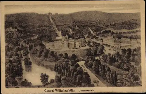 Ak Bad Wilhelmshöhe Kassel in Hessen, Gesamtansicht