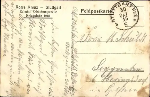 Ak Stuttgart in Württemberg, Altes Schloss mit Gerokdenkmal