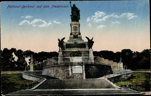 Ak Rüdesheim am Rhein, Niederwald Nationaldenkmal