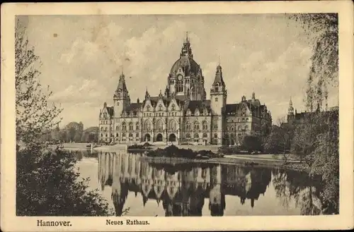 Ak Hannover in Niedersachsen, neues Rathaus