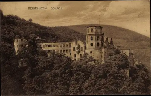 Ak Heidelberg am Neckar, Schloss