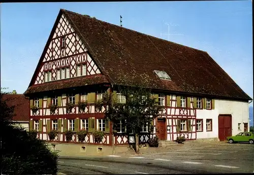 Ak Lippertsreute Überlingen am Bodensee, Landgasthof Adler, Außenansicht, Fachwerkhaus