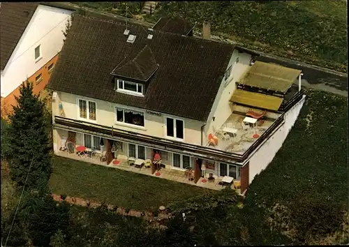 Ak Espenschied Lorch im Rheingau Hessen, Haus Christiane, Hotel Garni, Luftaufnahme