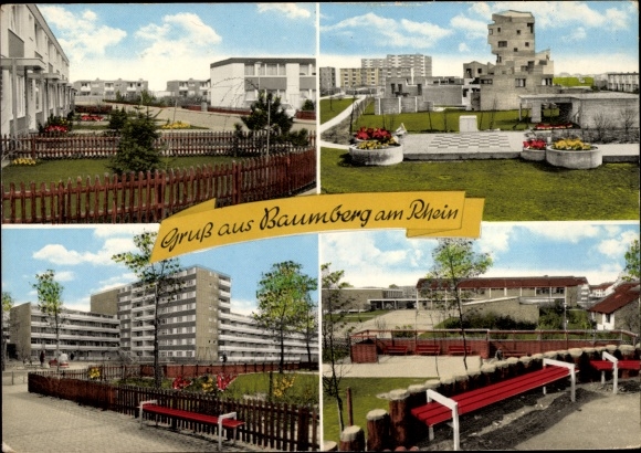 Ak Baumberg Monheim am Rhein, Neubausiedlung, Ladenzentrum Fr. Josef