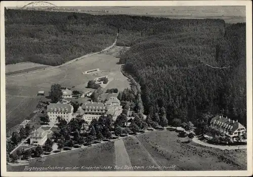 Ak Bad Dürrheim im Schwarzwald, Flugzeugaufnahme von der Kinderheilstätte