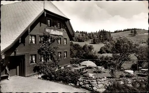Ak Urberg Dachsberg Südschwarzwald, Rasthaus und Pension Alpenblick, 200 jähriges Schwarzwaldhaus