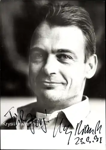 Ak Schauspieler Krystian Martinek, Portrait, Autogramm