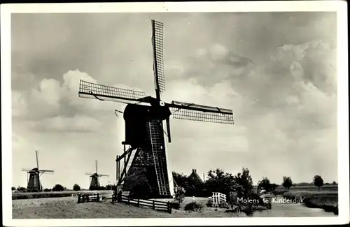 Ak Kinderdijk Molenwaard Südholland Niederlande, Molen