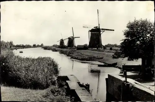 Ak Kinderdijk Molenwaard Südholland Niederlande, Hollandse Molen