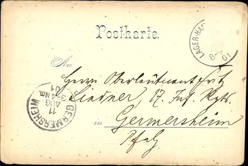 Ak Hammelburg in Unterfranken Bayern, Schießplatz