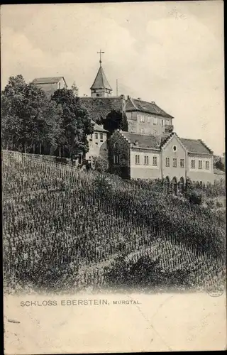 Ak Gernsbach im Schwarzwald, Schloss Eberstein, Murgtal