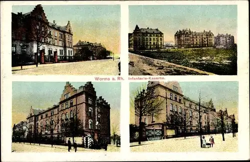 Ak Worms am Rhein, Infanterie-Kaserne