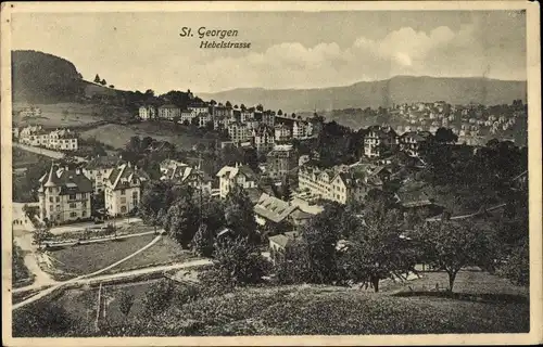 Ak Sankt Georgen im Schwarzwald, Hebelstraße