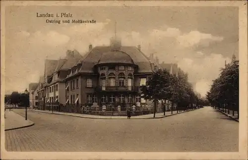 Ak Landau in der Pfalz, Ostring und Moltkestraße