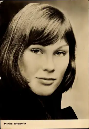 Ak Schauspielerin Monika Woytowicz, Portrait, Mir nach, Canaillen, DEFA