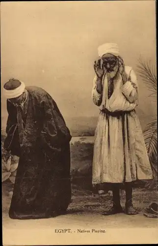Ak Egypt, Natives Praying, Gebet