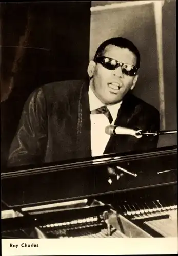 Ak Sänger und Musiker Ray Charles, Portrait