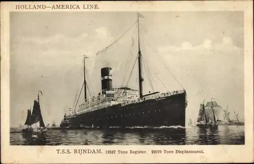 Ak Dampfer TSS Rijndam, HAL