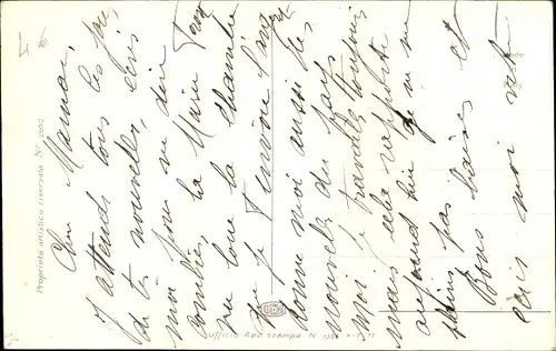 Künstler Ak Mutter mit Kleinkind