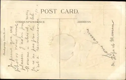 Präge Ak Thanksgiving Greetings, Kürbisfeld, Truthahn