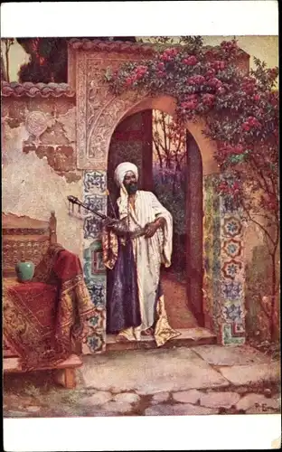 Künstler Ak Ernst, R., Farniente, Araber