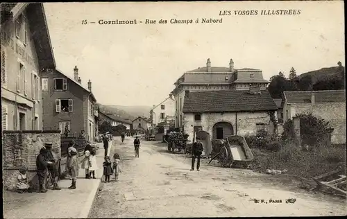 Ak Cornimont Lothringen Vosges, Rue des Champs à Nabord