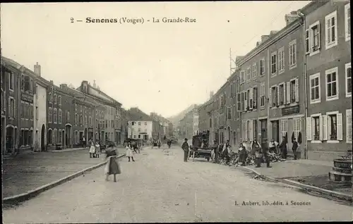 Ak Senones Lothringen Vosges, La Grande Rue